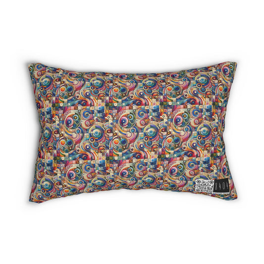 Digital Artistic Expression Artistic Streetwear Spun Polyester Lumbar Pillow - 8404 Design-49 S