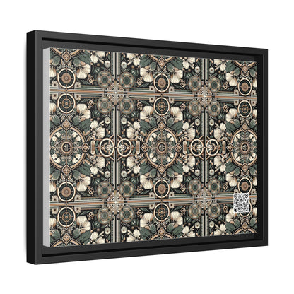 Cyber Garden Party Tech Garden Extravaganza Matte Canvas, Framed (multi-Color) - 8404 Design-66 A