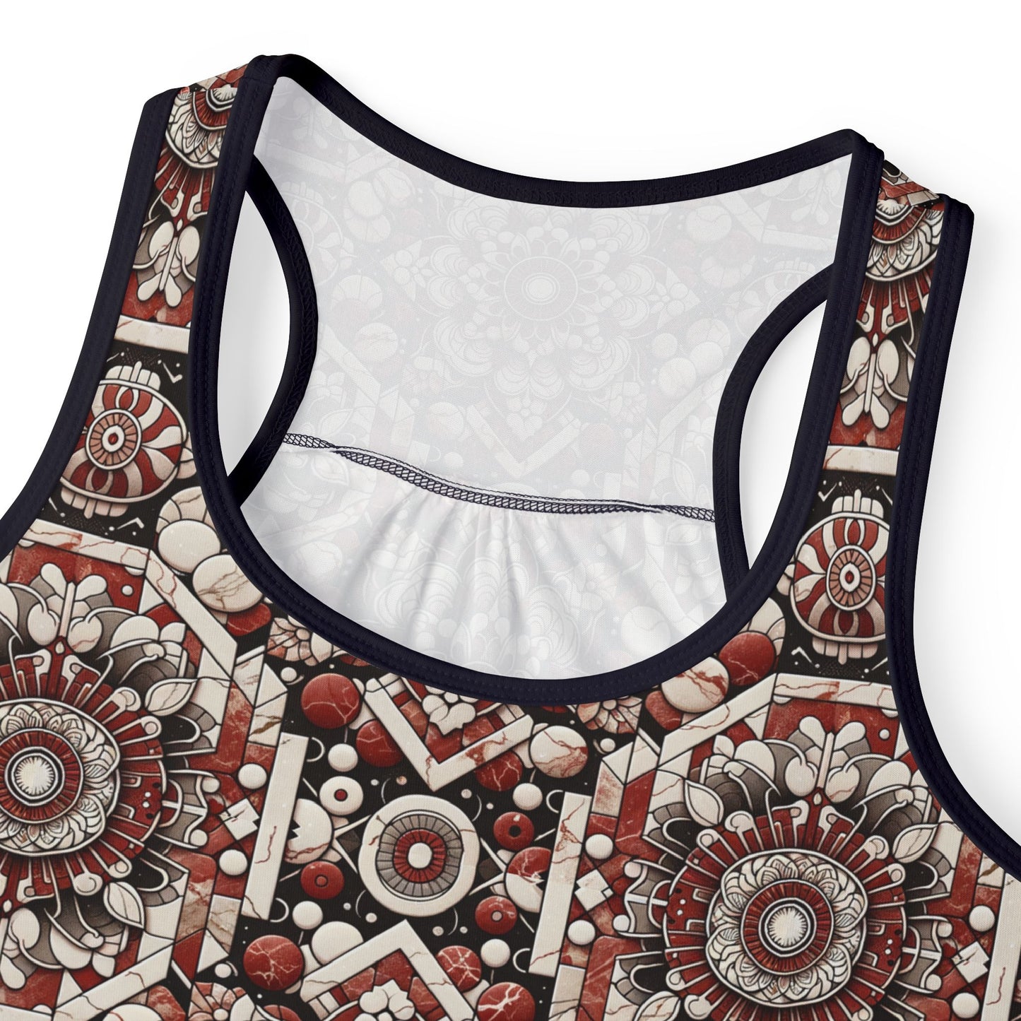 Neo Jomon Sculptural Aesthetics Artisanal Streetwear Women's Tank Top - 8404 Design-55