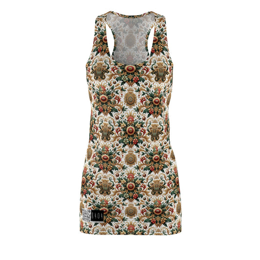 Monogram Madness Luxurious Streetwear Women's Cut & Sew Racerback Dress - 8404 Design-68