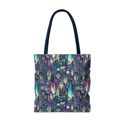 Digital Renaissance Tech-Forward Maximalism Tote Bag - 8404 Design-56