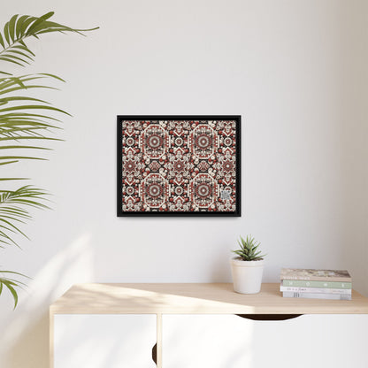 Neo Jomon Sculptural Aesthetics Artisanal Streetwear Matte Canvas, Framed (multi-Color) - 8404 Design-55 A