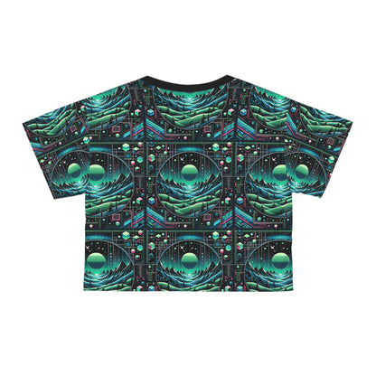 Digital Adventure Graphics Digital Explorer Crop Tee - 8404 Design-59