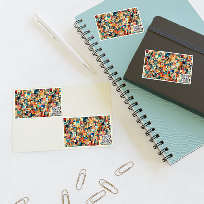 Digital Artistic Expression Artistic Streetwear Sticker Sheets - 8404 Design-46