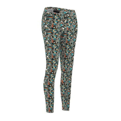 Digital Street Art Urban Street Style Women's Cut & Sew Casual Leggings - 8404 Design-81