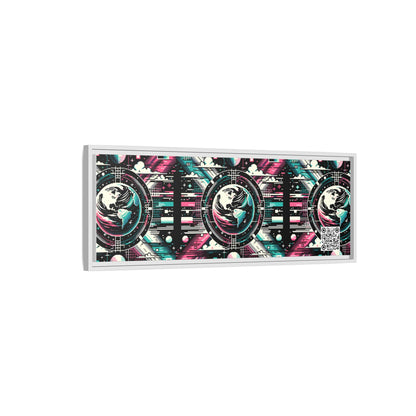 Digital Artistry Digital-native Streetwear Matte Canvas, Framed (multi-color) - 8404 Design-62 B