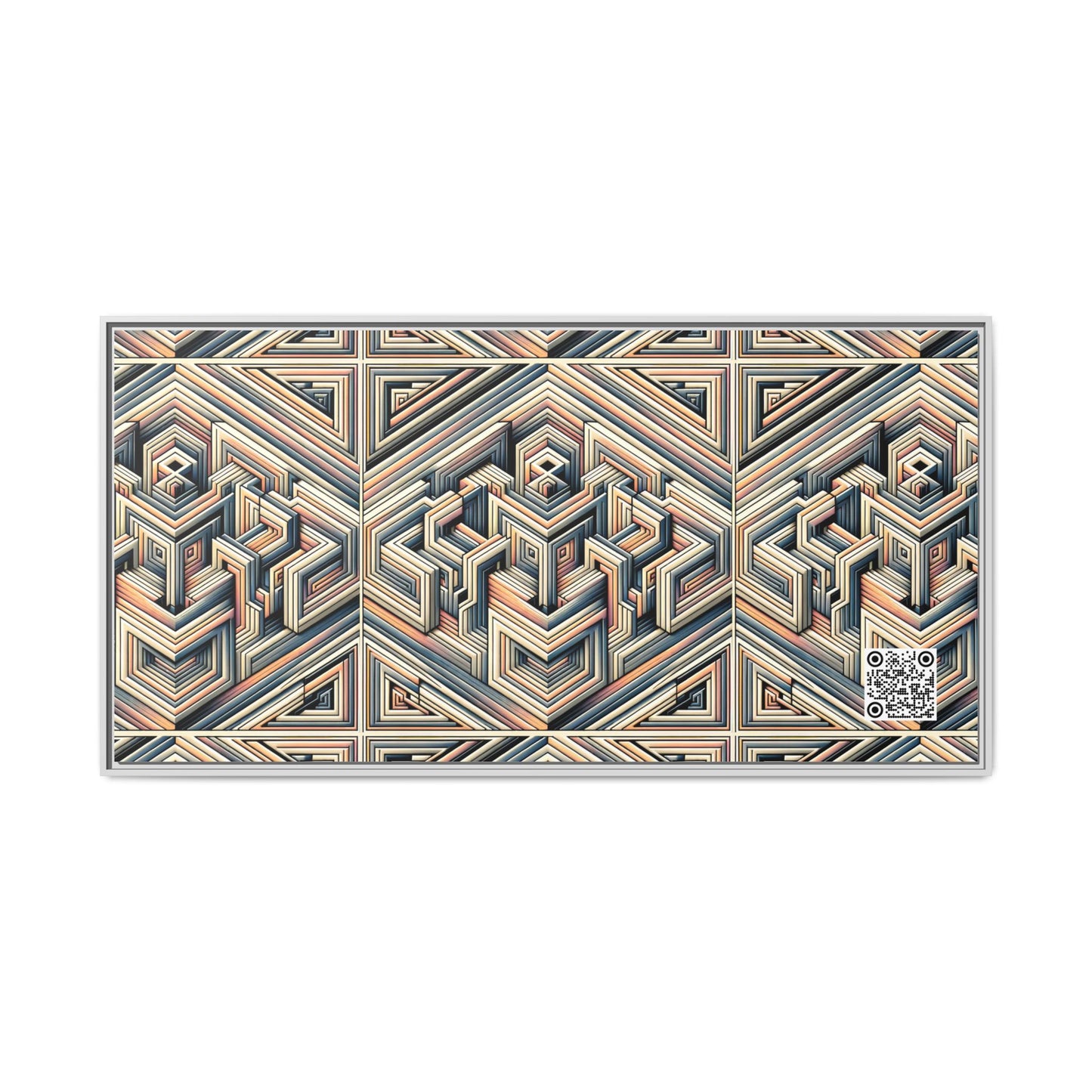 Tech Illusion Graphics Futuristic Artistry Matte Canvas, Framed (multi-color) - 8404 Design-52 B