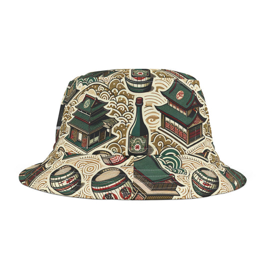 Cultural Artisanal Fusion Contemporary Cultural Elegance Bucket Hat - 8404 Design-68