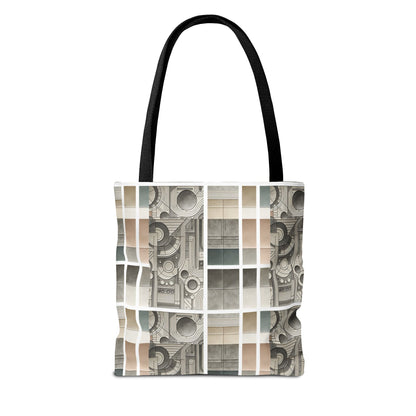 Tech Utility Chic Tech-Forward Minimalist Tote Bag - 8404 Design-59