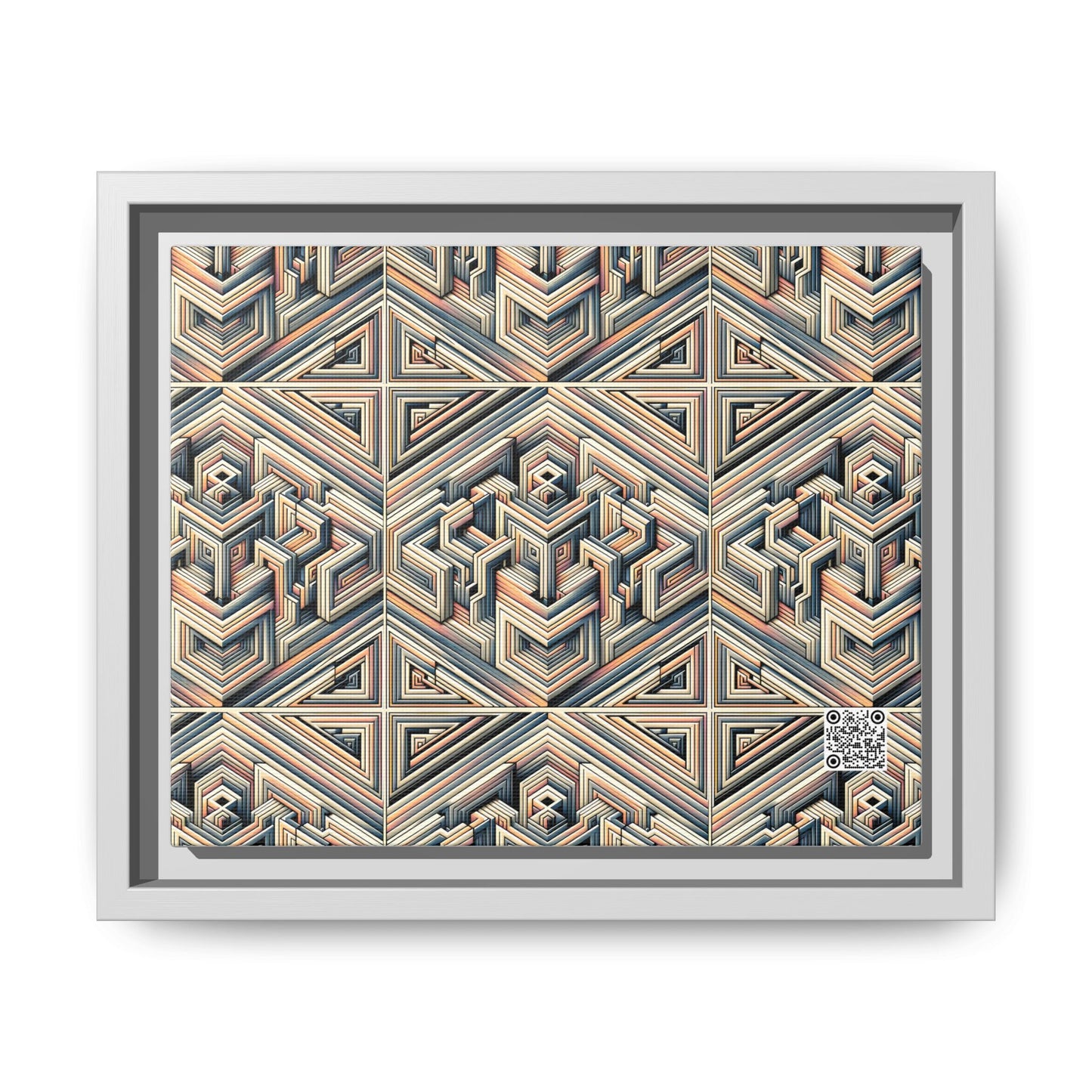 Tech Illusion Graphics Futuristic Artistry Matte Canvas, Framed (multi-color) - 8404 Design-52 B