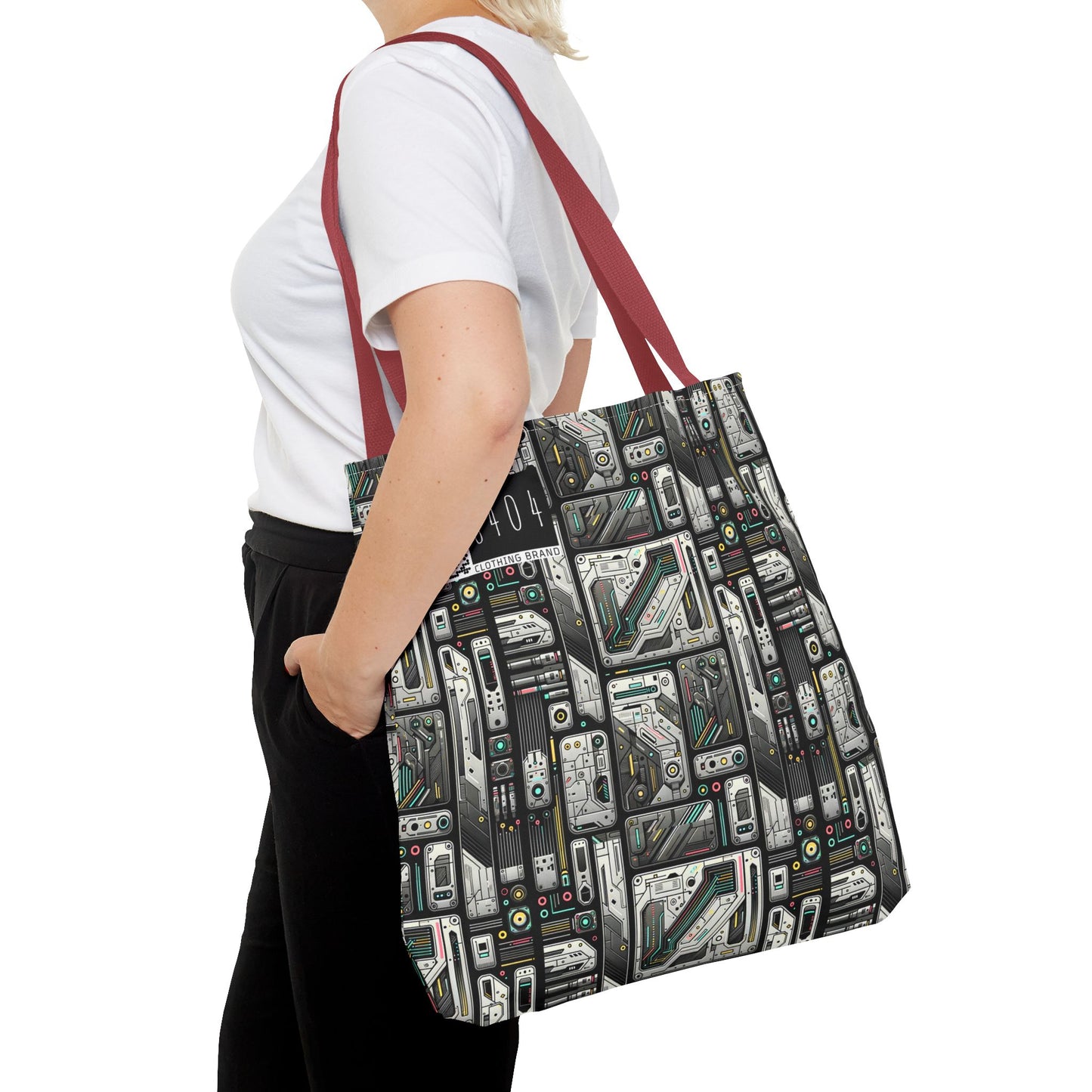 Tech Utility Gear Tech-Forward Minimalism Tote Bag - 8404 Design-45