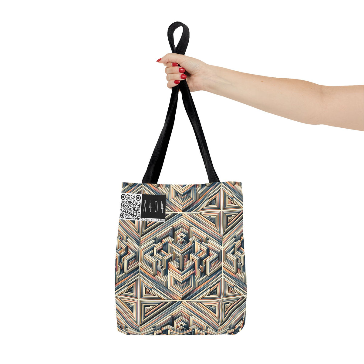 Tech Illusion Graphics Futuristic Artistry Tote Bag - 8404 Design-52