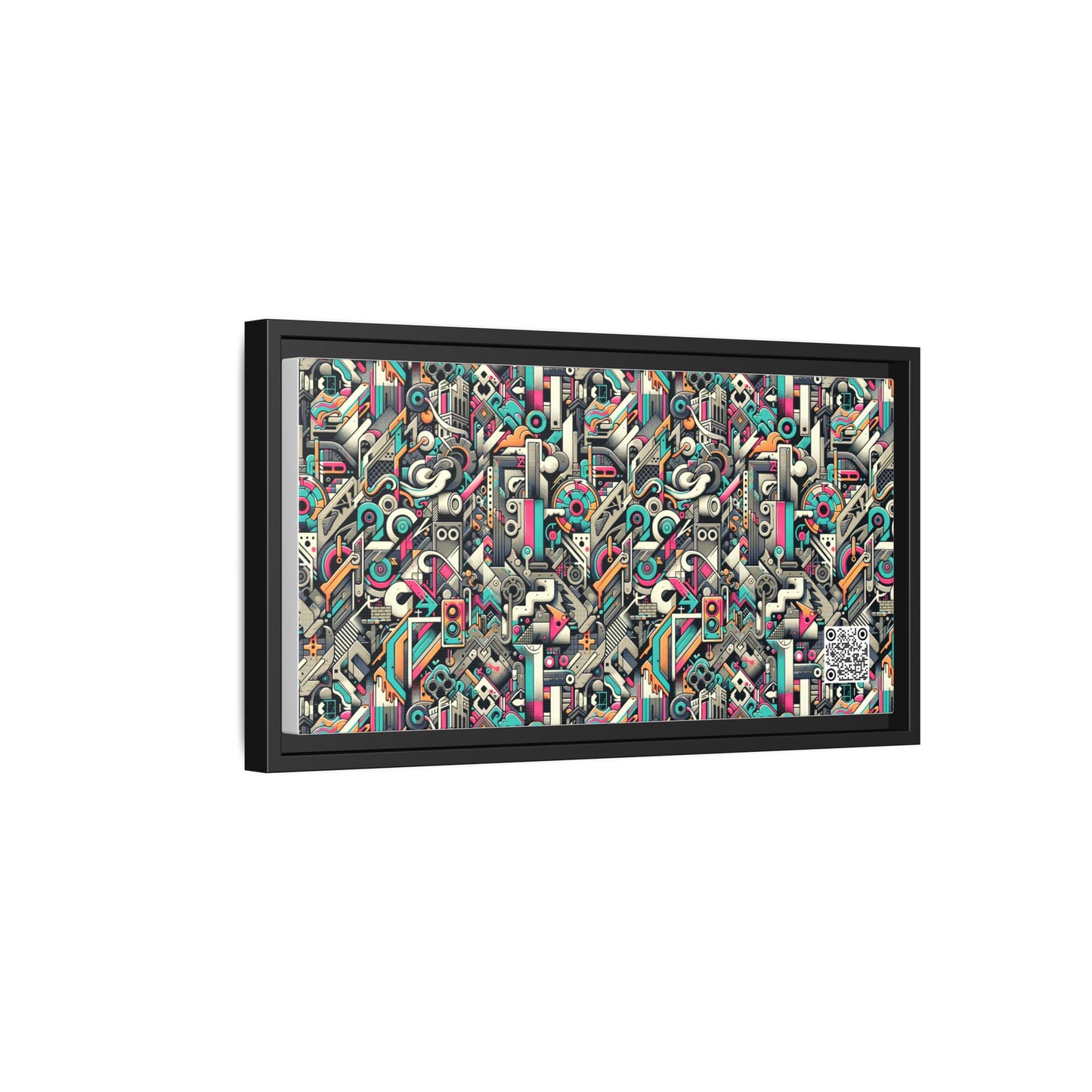 Digital Street Art Urban Street Style Matte Canvas, Framed (multi-color) - 8404 Design-74 B