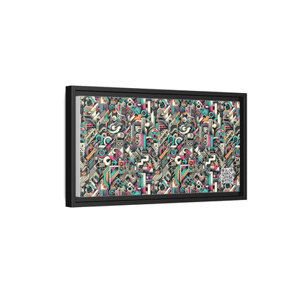 Digital Street Art Urban Street Style Matte Canvas, Framed (multi-color) - 8404 Design-74 B