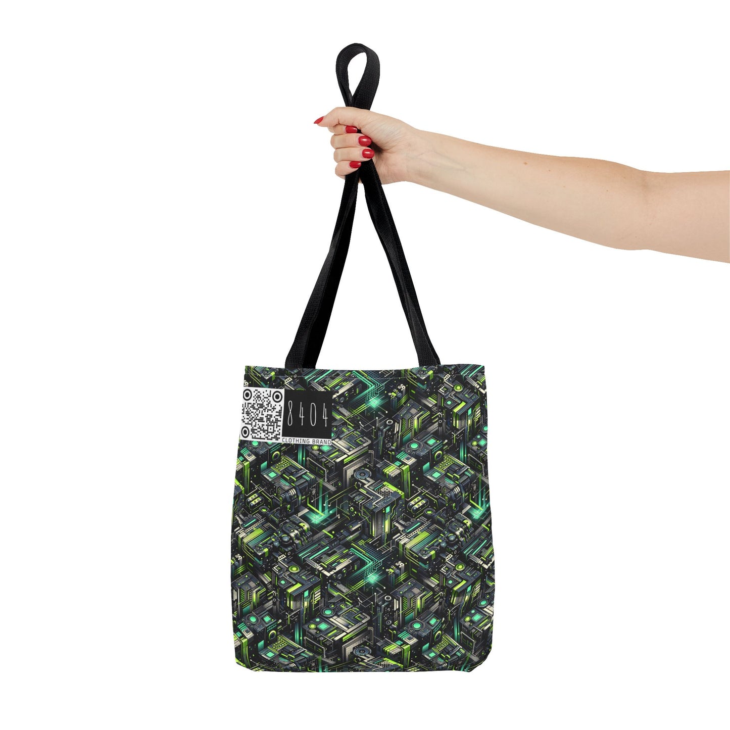 Tech-Infused Graphics Tech-Forward Streetwear Tote Bag - 8404 Design-47