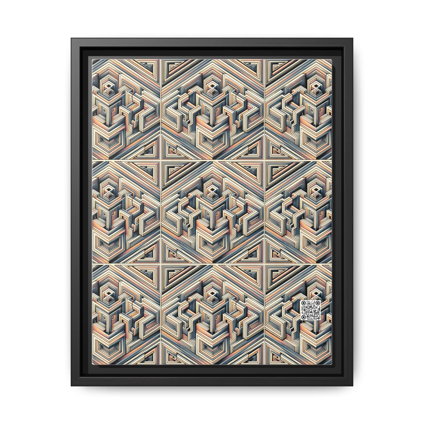 Tech Illusion Graphics Futuristic Artistry Matte Canvas, Framed (multi-color) - 8404 Design-52 A