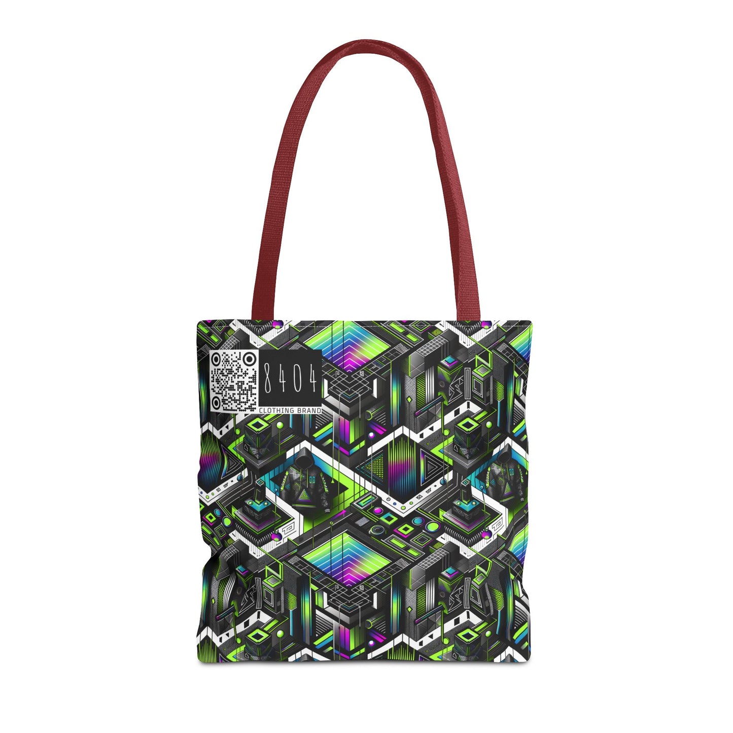 Retro Futurism Graphics Tech-Forward Streetwear Tote Bag - 8404 Design-52