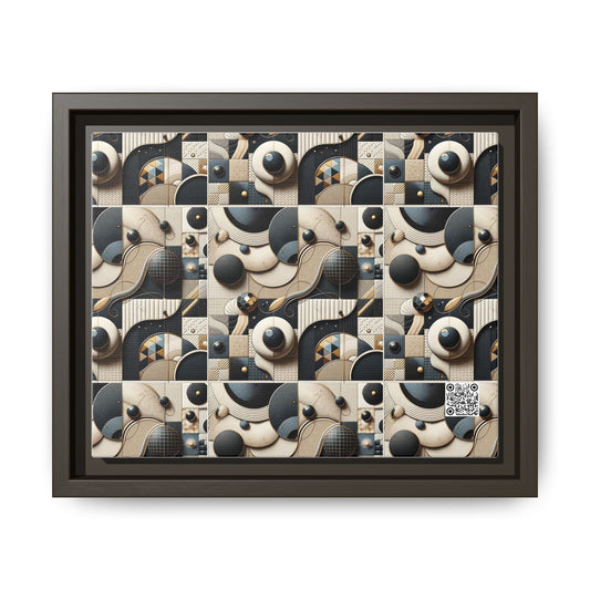 Tech-forward Luxe Streetwear Tech Luxe Fusion Matte Canvas, Framed (multi-color) - 8404 Design-71 B