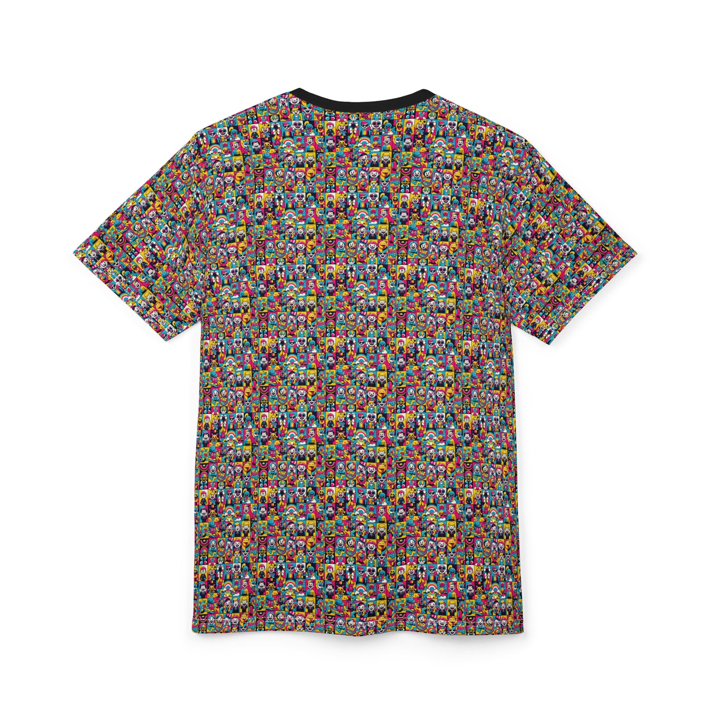 Neon Pop Playful Pop Culture Mashup Unisex Cut & Sew Tee - 8404 Design-60