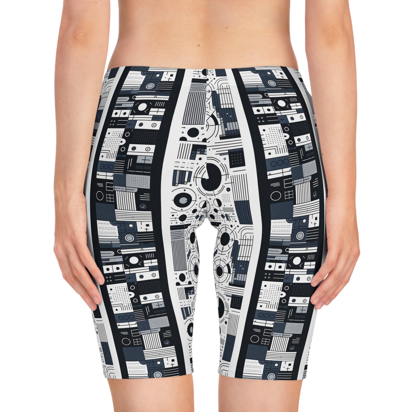 Minimalist Athleisure Minimalist Tech Women's Bike Shorts - 8404 Design-54