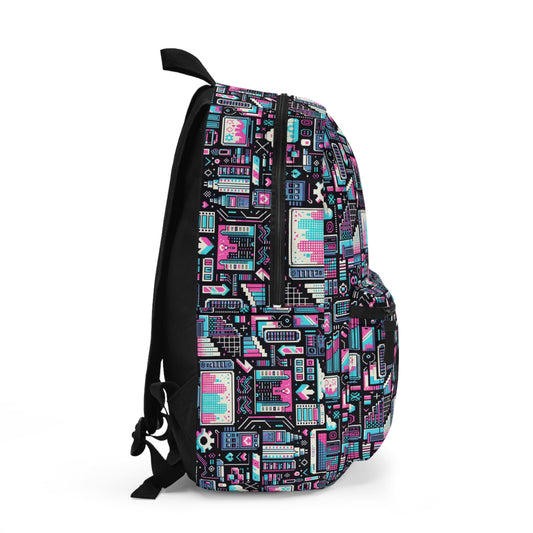 Digital Rebellion Youthful Streetwear with a Rebellious Digital Twist Backpack - 8404 Design-71
