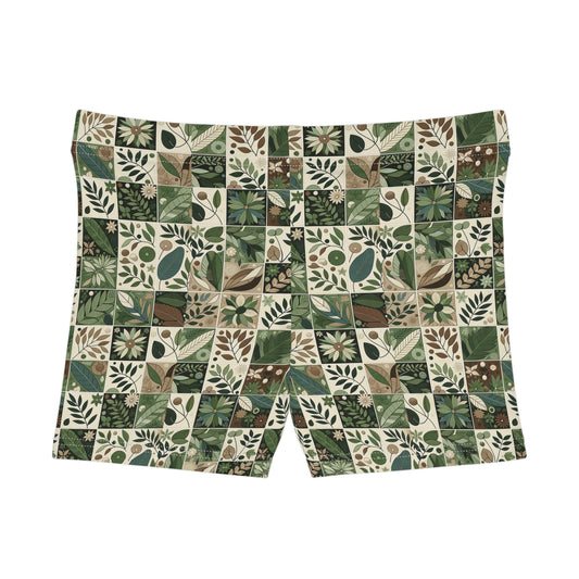 Streetwear Sustainability Environmentally Conscious Streetwear with a Natural Aesthetic Women's Shorts - 8404 Design-57