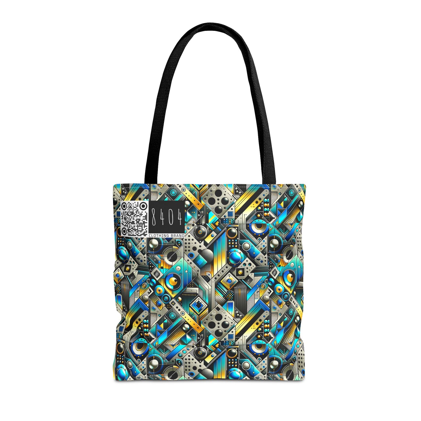 Tech Art Fusion Tech-Forward Streetwear Tote Bag - 8404 Design-50