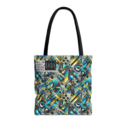 Tech Art Fusion Tech-Forward Streetwear Tote Bag - 8404 Design-50