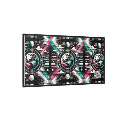 Digital Artistry Digital-native Streetwear Matte Canvas, Framed (multi-color) - 8404 Design-62 B