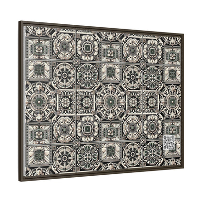 Cyber Garden Party Tech Garden Extravaganza Matte Canvas, Framed (multi-Color) - 8404 Design-45 A