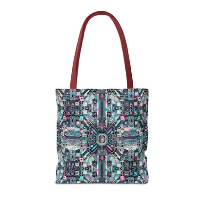 Digital Renaissance Tech-Forward Maximalism Tote Bag - 8404 Design-44