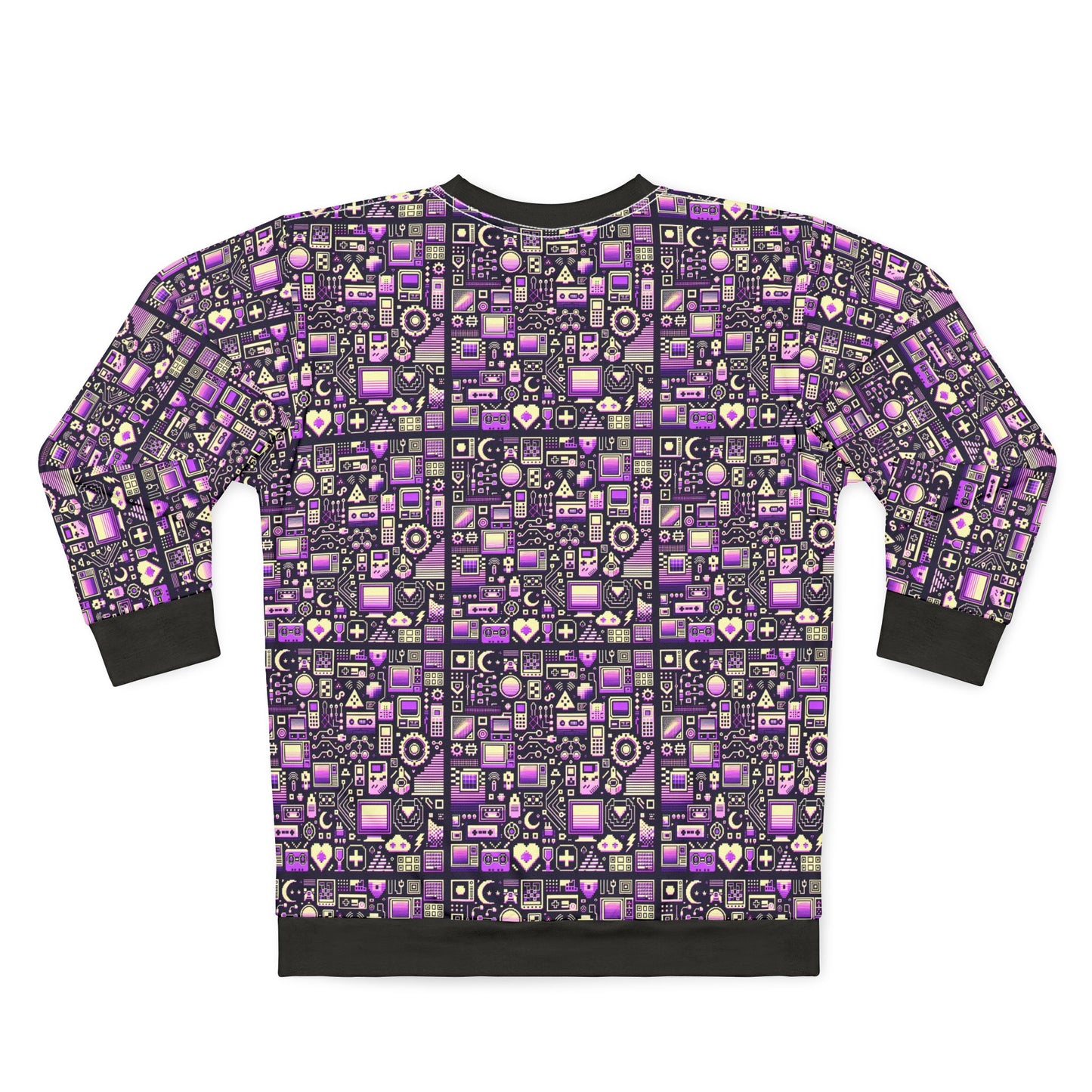 Digital Nostalgia Remix Modern Vintage Fusion Sweatshirt - 8404 Design-54