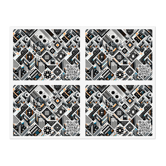Tech-Forward Athleisure Sleek Tech Aesthetic Sticker Sheets - 8404 Design-61