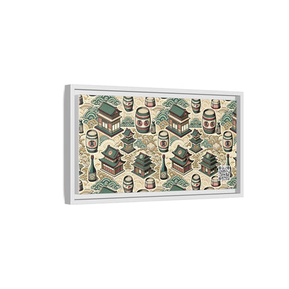 Cultural Artisanal Fusion Contemporary Cultural Elegance Matte Canvas, Framed (multi-Color) - 8404 Design-68 B
