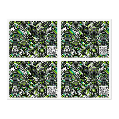 Graffiti Tech Fusion Bold Streetwear Fusion Sticker Sheets - 8404 Design-50