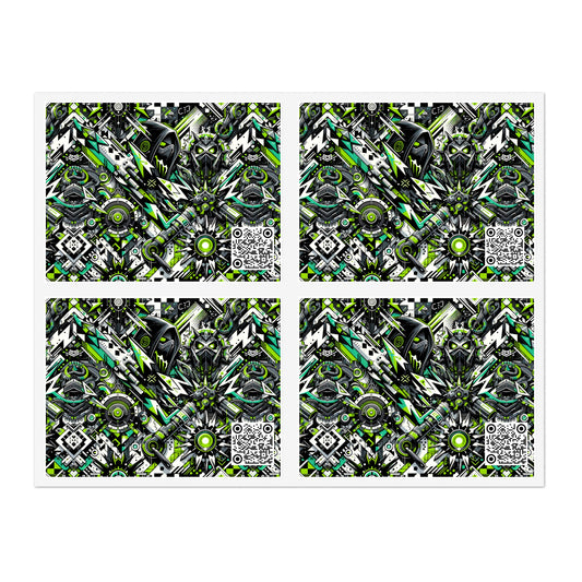 Graffiti Tech Fusion Bold Streetwear Fusion Sticker Sheets - 8404 Design-50