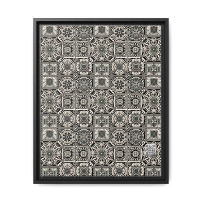 Cyber Garden Party Tech Garden Extravaganza Matte Canvas, Framed (multi-Color) - 8404 Design-45 A