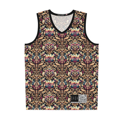 Digital Renaissance Modern Baroque Fusion Basketball Jersey - 8404 Design-53