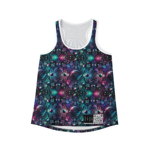 Galactic Hues Tech-Forward Cosmic Fusion Women's Tank Top - 8404 Design-59