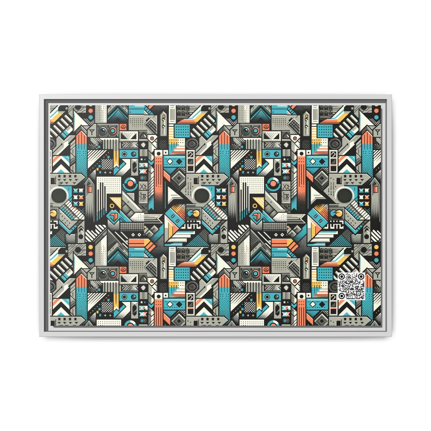 Digital Street Art Urban Street Style Matte Canvas, Framed (multi-color) - 8404 Design-81 A