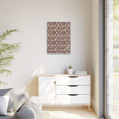 Neo Jomon Sculptural Aesthetics Artisanal Streetwear Matte Canvas, Framed (multi-Color) - 8404 Design-55 A