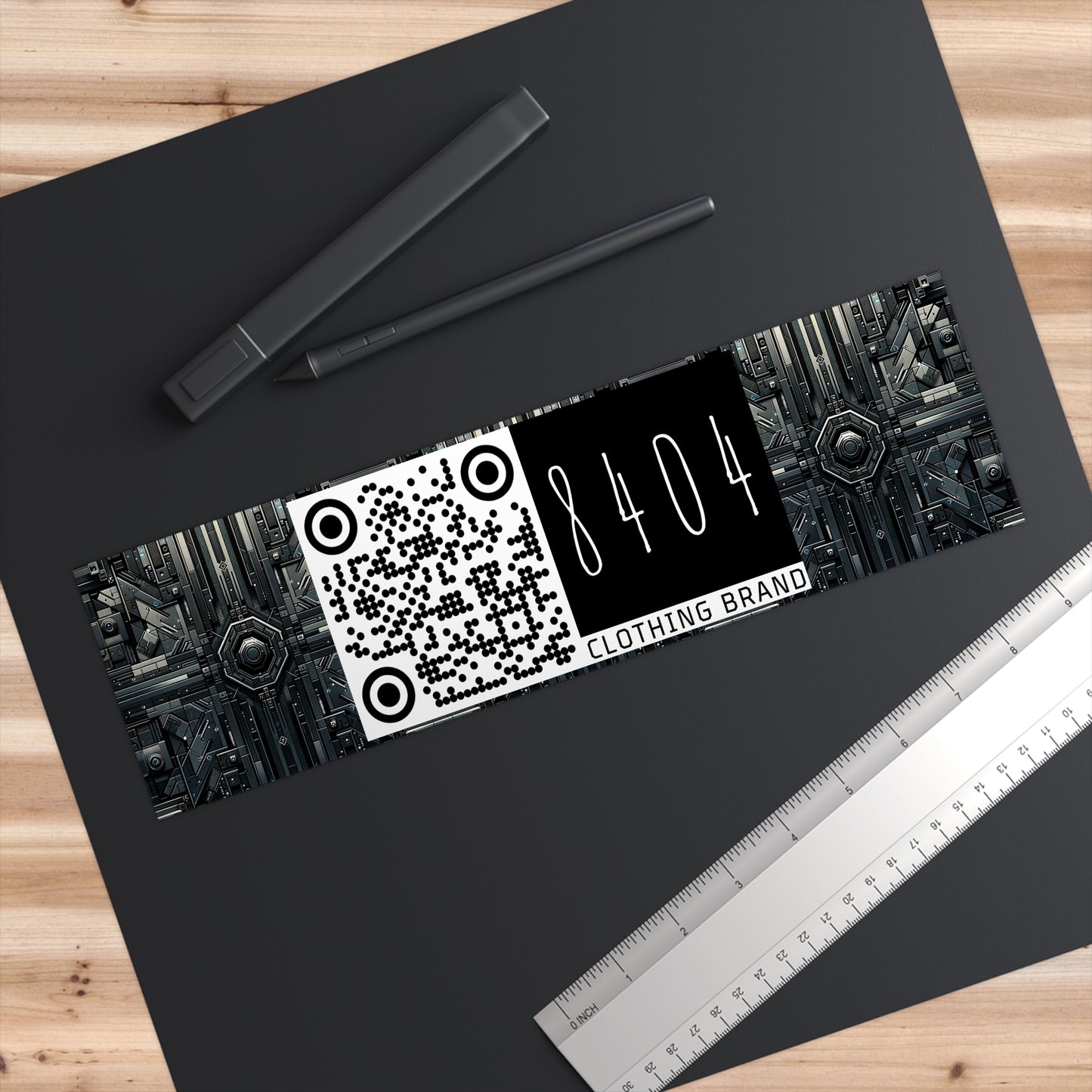 Tech Noir Futuristic Tech Aesthetic with a Dark Twist Bumper Sticker - 8404 Design-68