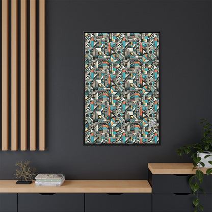 Digital Street Art Urban Street Style Matte Canvas, Framed (multi-color) - 8404 Design-81 A