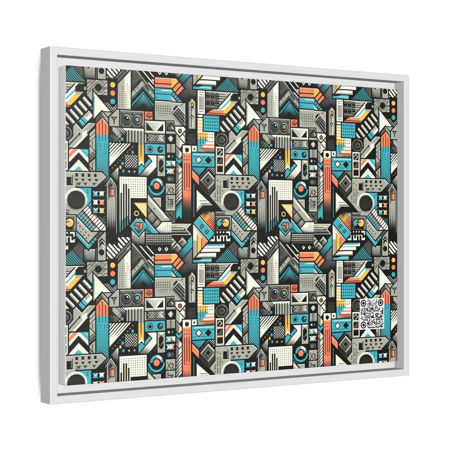 Digital Street Art Urban Street Style Matte Canvas, Framed (multi-color) - 8404 Design-81 A