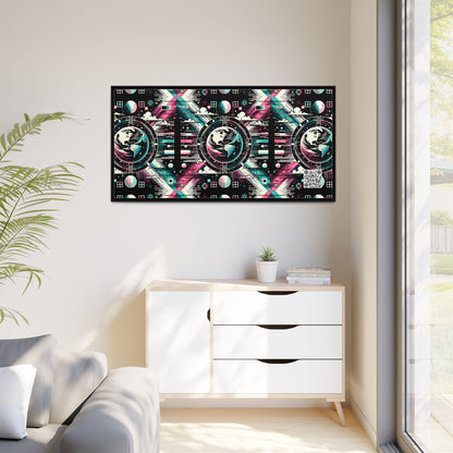 Digital Artistry Digital-native Streetwear Matte Canvas, Framed (multi-color) - 8404 Design-62 B