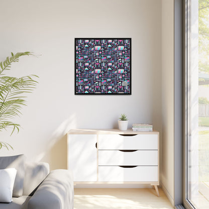 Digital Rebellion Youthful Streetwear with a Rebellious Digital Twist Matte Canvas, Framed (multi-color) - 8404 Design-71 A