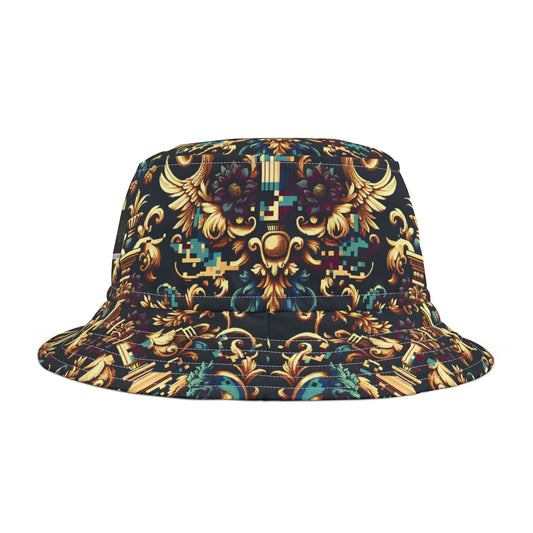Digital Renaissance Modern Baroque Fusion Bucket Hat - 8404 Design-57