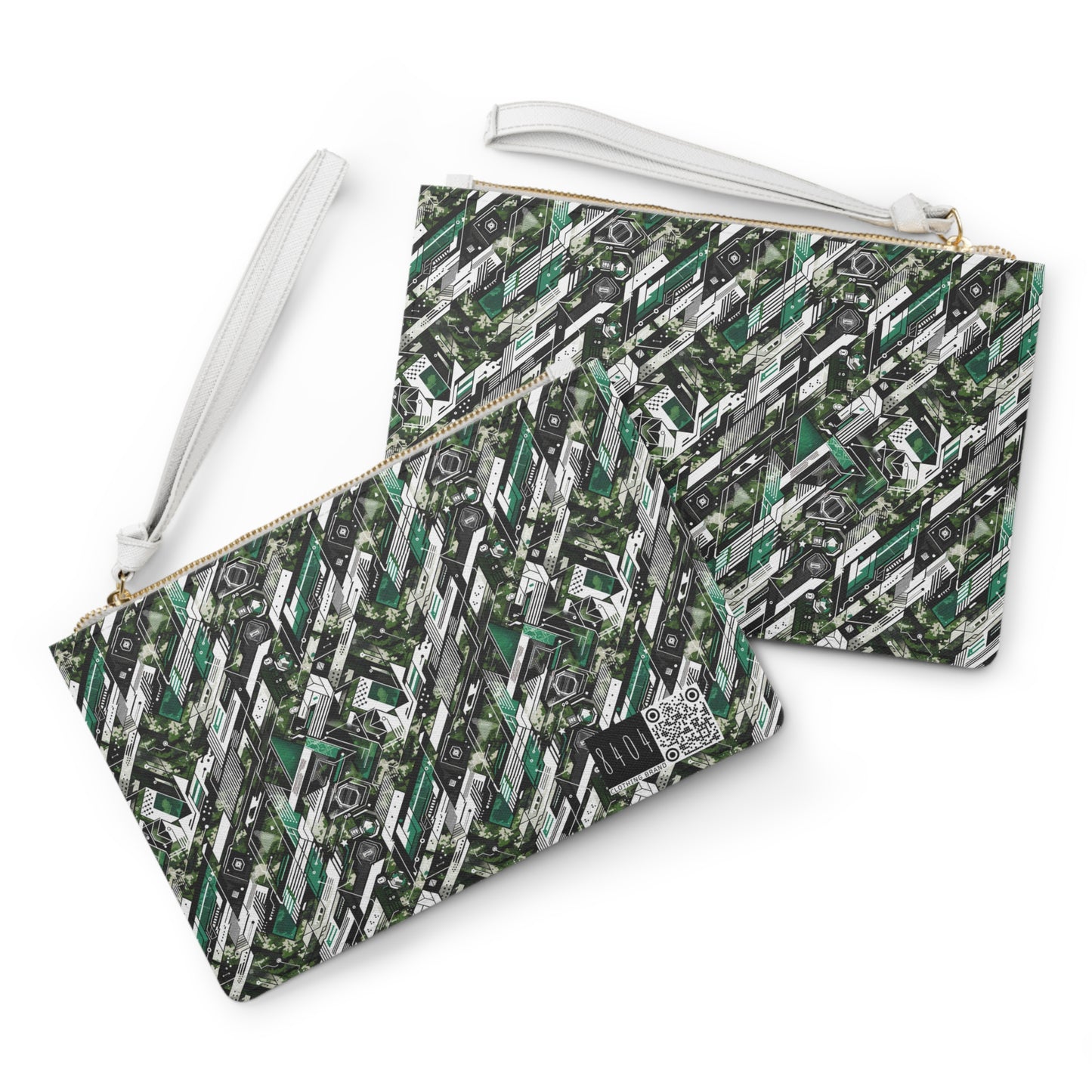 Tech Camo Fusion Tech-Forward Streetwear With a Futuristic Edge Clutch Bag - 8404 Design-63