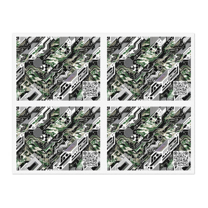 Tech Camo Fusion Tech-Forward Streetwear With a Futuristic Edge Sticker Sheets - 8404 Design-46