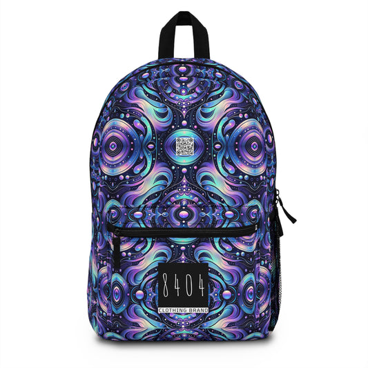 Iridescent Tech Fusion Tech-Forward Streetwear Backpack - 8404 Design-62